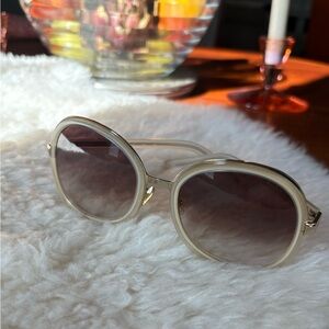 Chloe Elegant Cream Sunglasses
